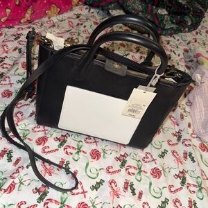 Target Black and White Satchel